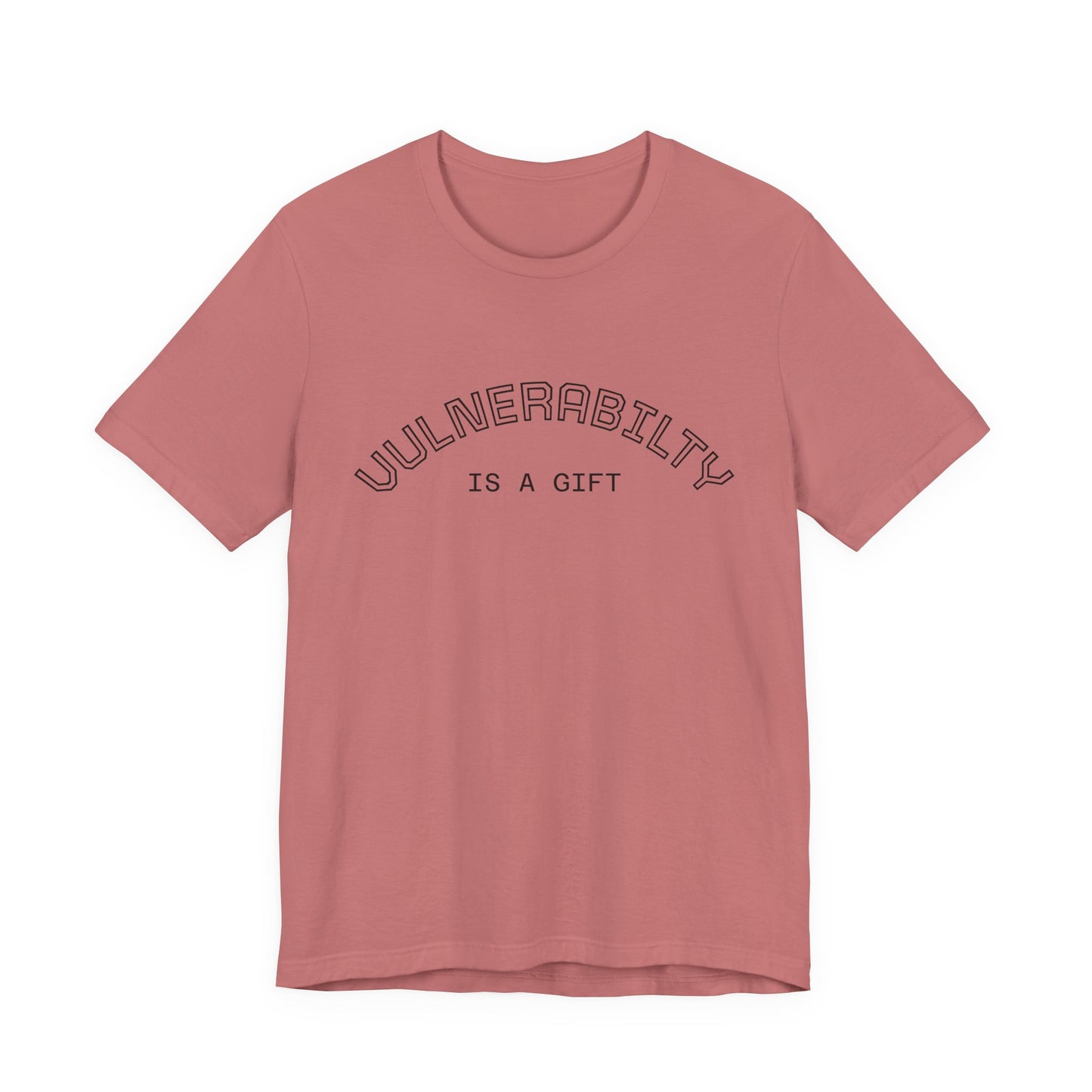 Vulnerability Is a Gift Tee — Inspirational Minimalist Mental Health T-Shirt