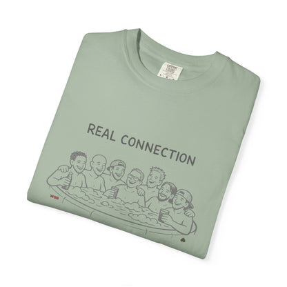Real Connection T-Shirt — Hot Tub Line Art Tee