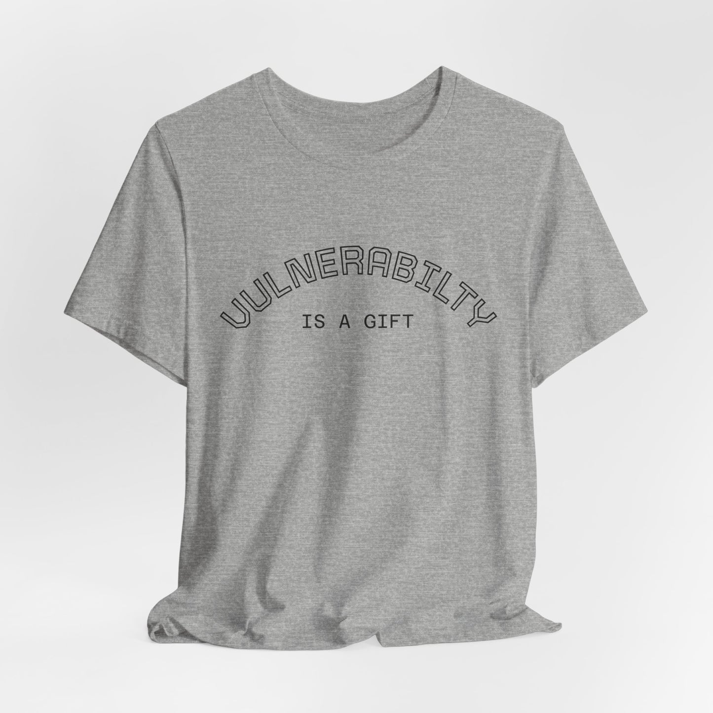 Vulnerability Is a Gift Tee — Inspirational Minimalist Mental Health T-Shirt