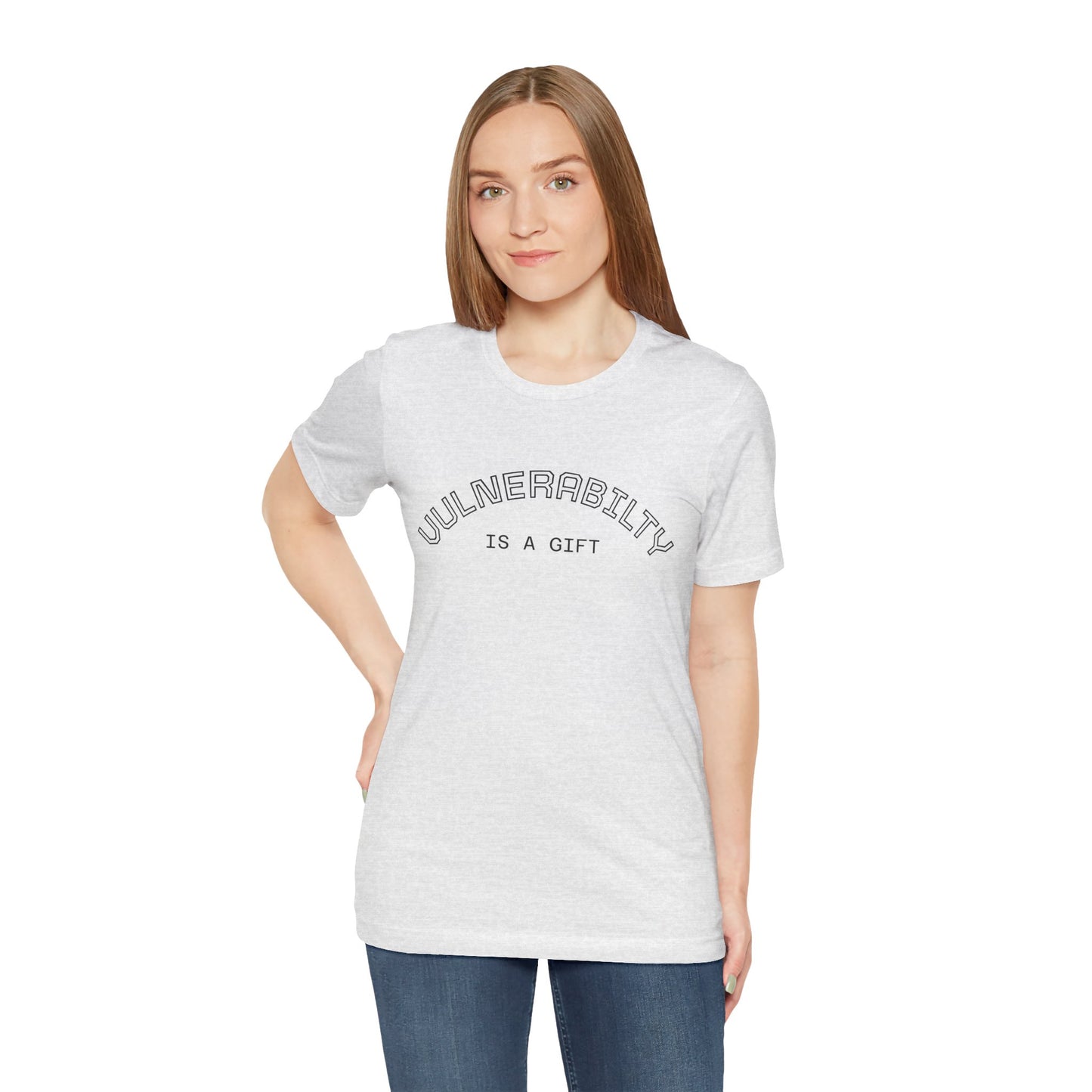 Vulnerability Is a Gift Tee — Inspirational Minimalist Mental Health T-Shirt