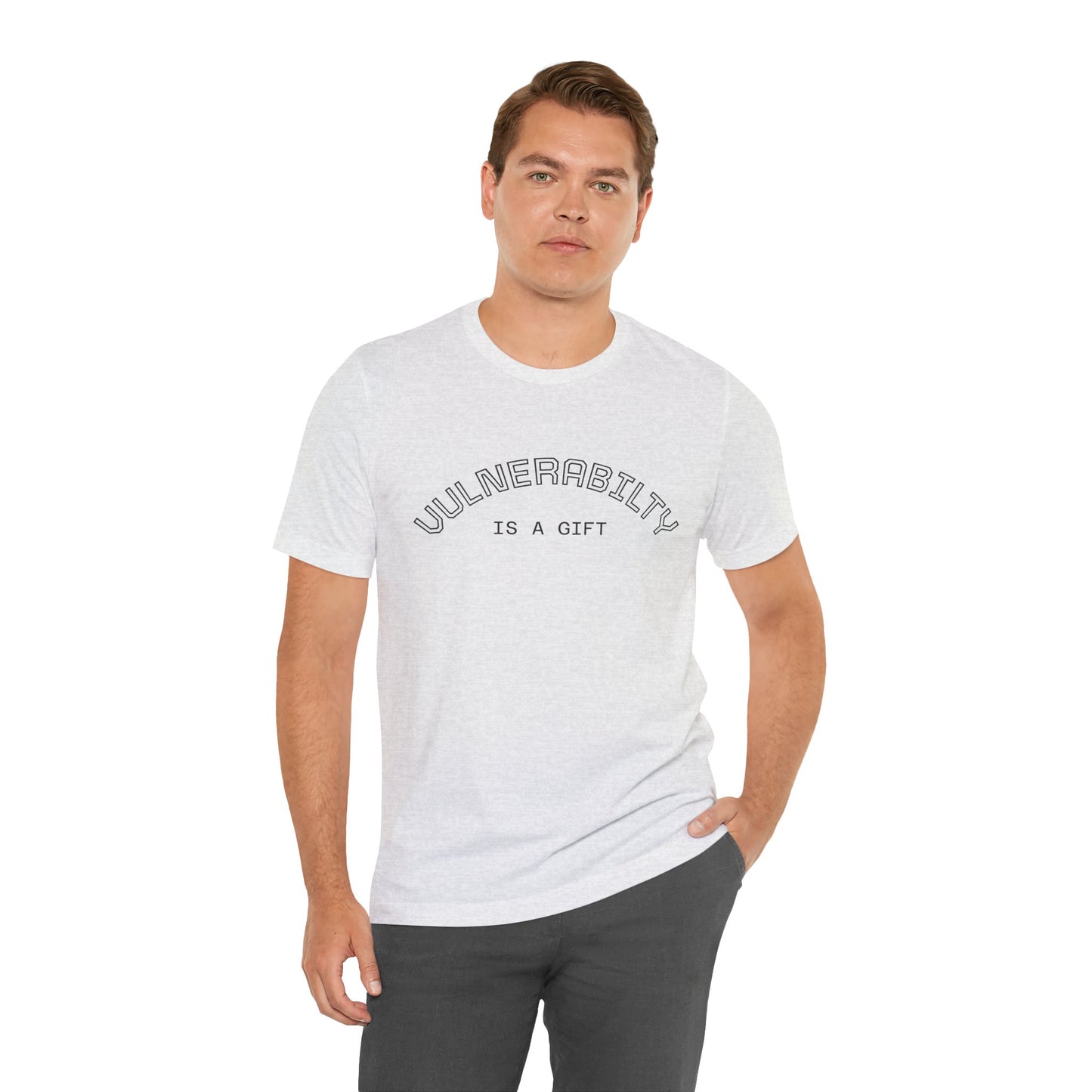 Vulnerability Is a Gift Tee — Inspirational Minimalist Mental Health T-Shirt