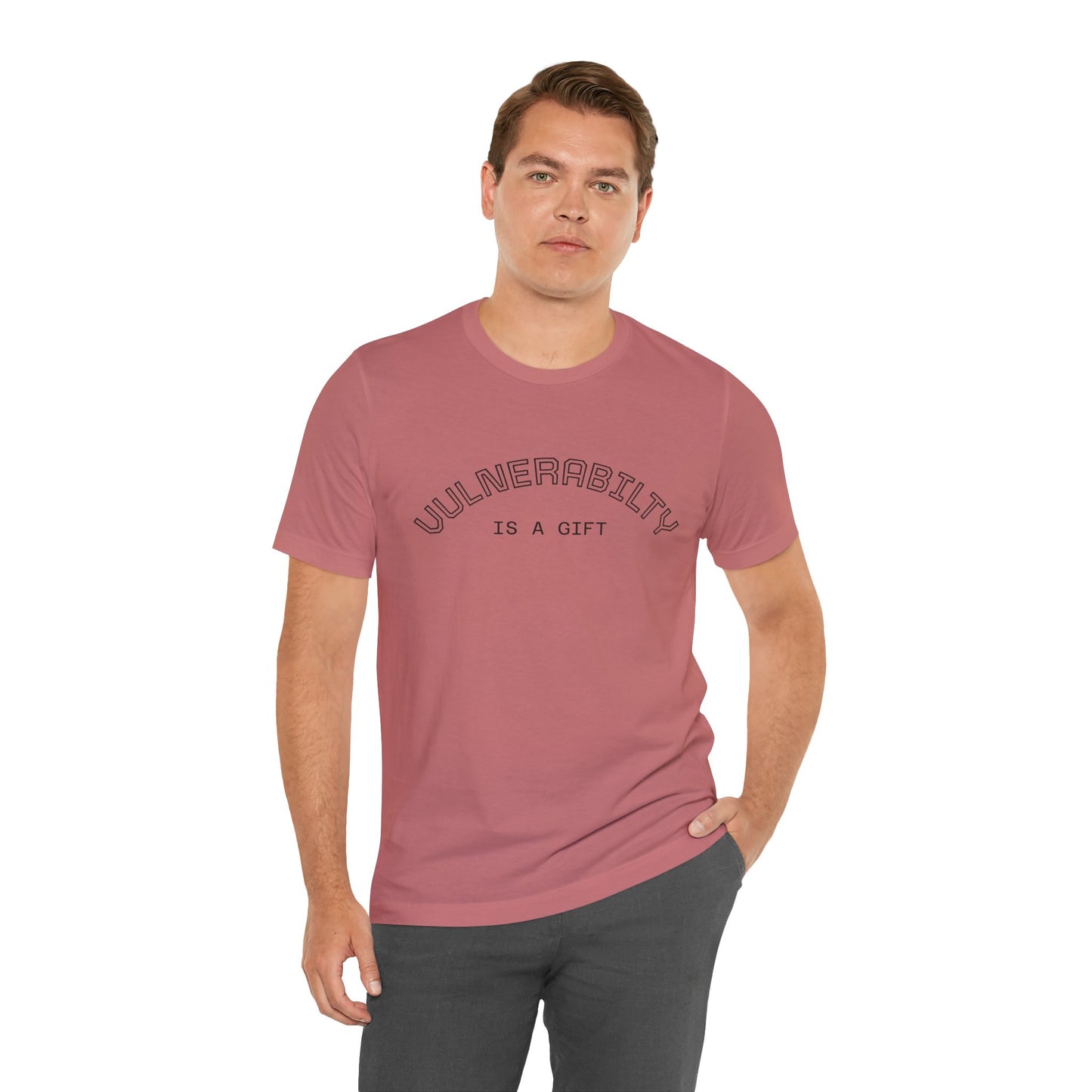 Vulnerability Is a Gift Tee — Inspirational Minimalist Mental Health T-Shirt