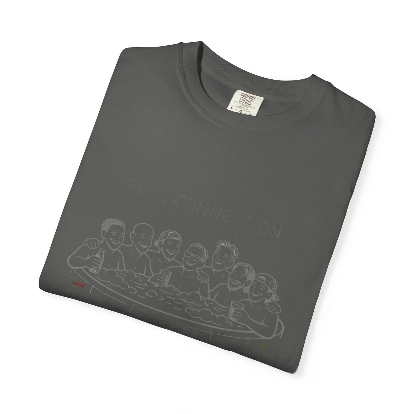Real Connection T-Shirt — Hot Tub Line Art Tee