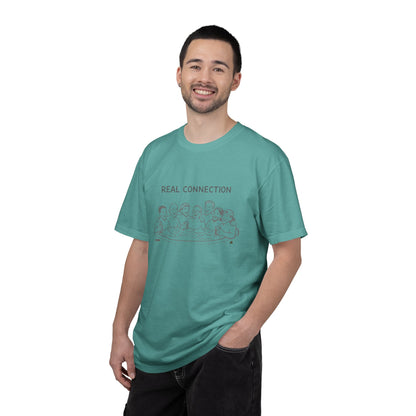 Real Connection T-Shirt — Hot Tub Line Art Tee