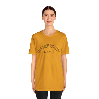Vulnerability Is a Gift Tee — Inspirational Minimalist Mental Health T-Shirt