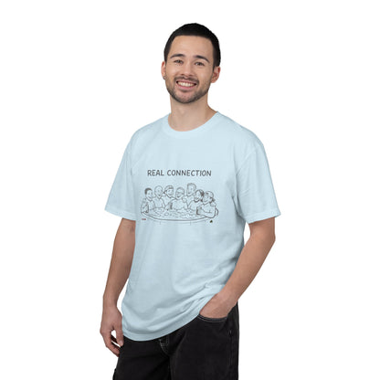 Real Connection T-Shirt — Hot Tub Line Art Tee