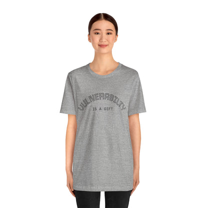 Vulnerability Is a Gift Tee — Inspirational Minimalist Mental Health T-Shirt