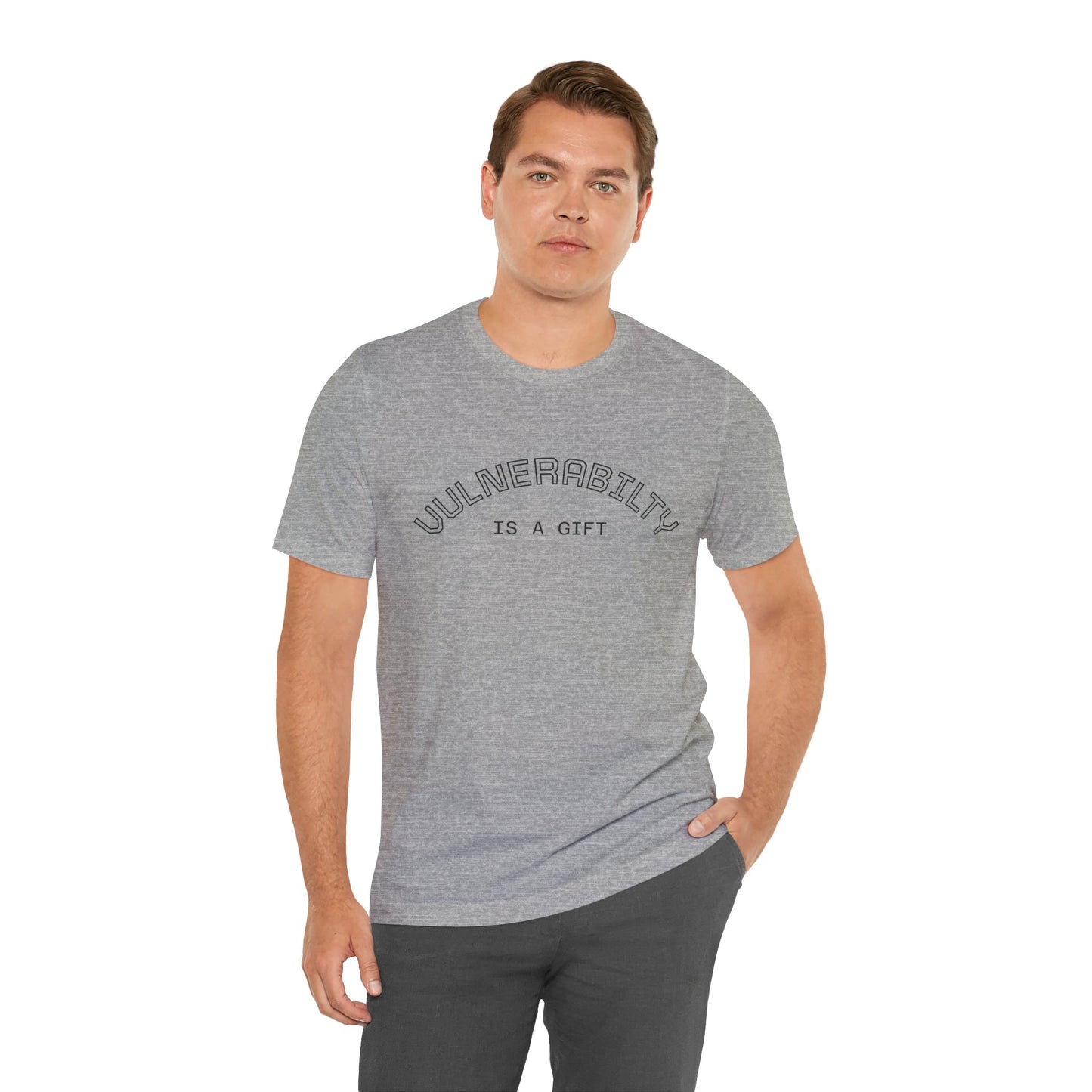 Vulnerability Is a Gift Tee — Inspirational Minimalist Mental Health T-Shirt