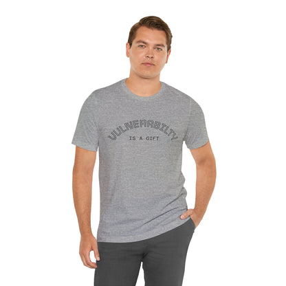 Vulnerability Is a Gift Tee — Inspirational Minimalist Mental Health T-Shirt