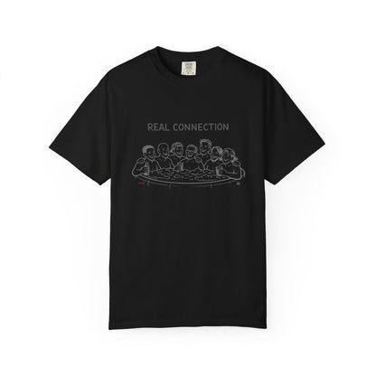 Real Connection T-Shirt — Hot Tub Line Art Tee