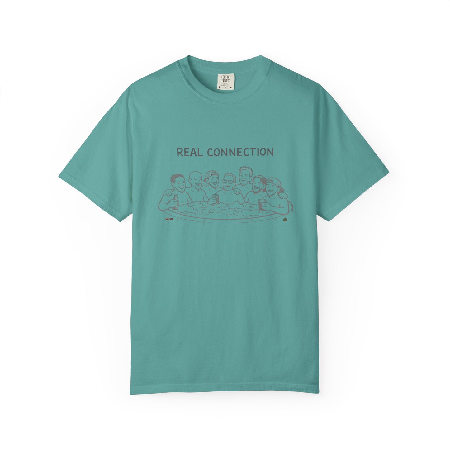 Real Connection T-Shirt — Hot Tub Line Art Tee