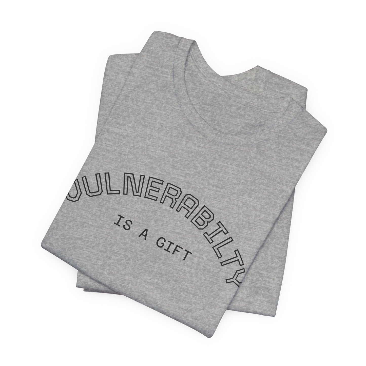 Vulnerability Is a Gift Tee — Inspirational Minimalist Mental Health T-Shirt