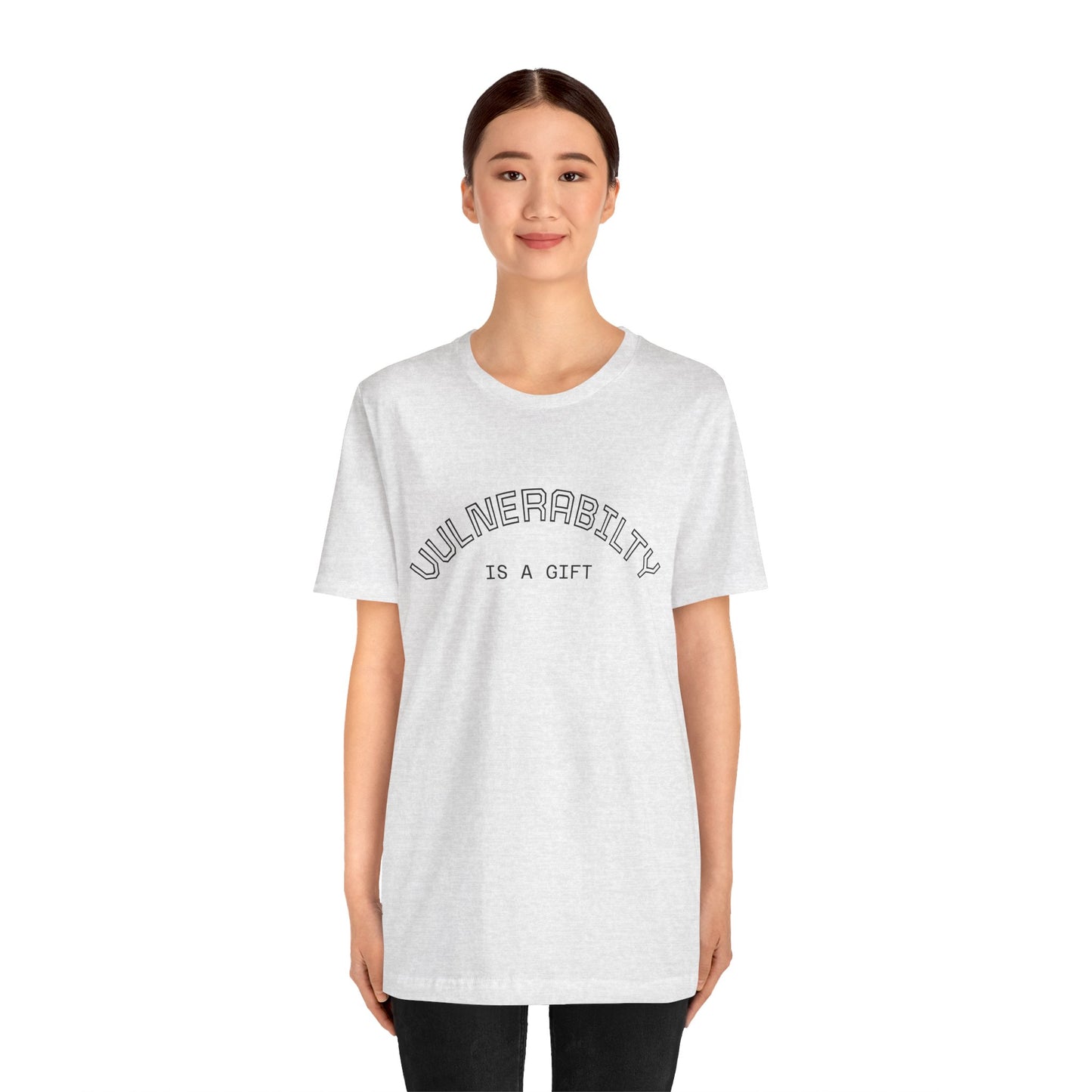 Vulnerability Is a Gift Tee — Inspirational Minimalist Mental Health T-Shirt
