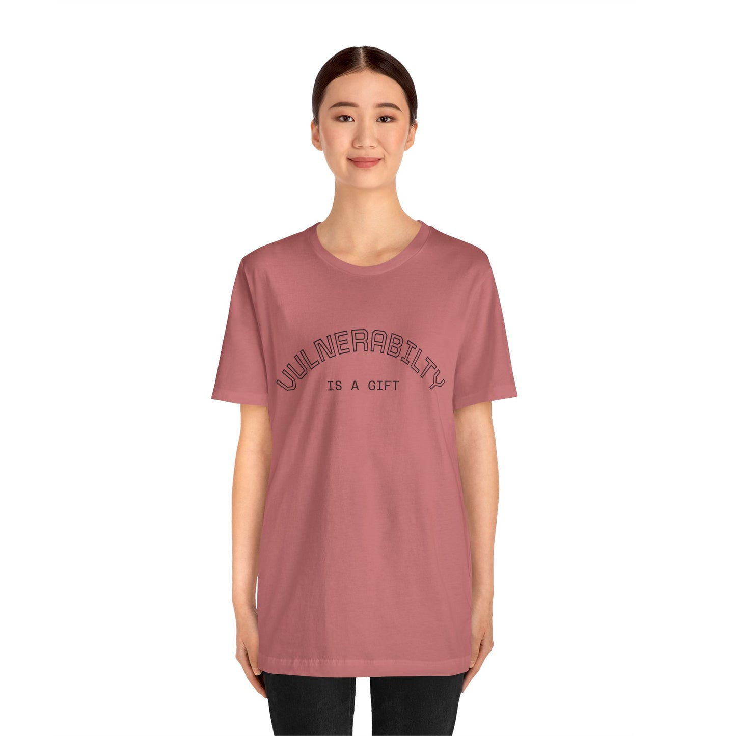 Vulnerability Is a Gift Tee — Inspirational Minimalist Mental Health T-Shirt